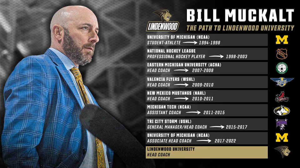 Player to Head Coach: Bill Muckalt’s journey to Lindenwood 🦁🏒➡️ #NewLevel // #LionsHockey