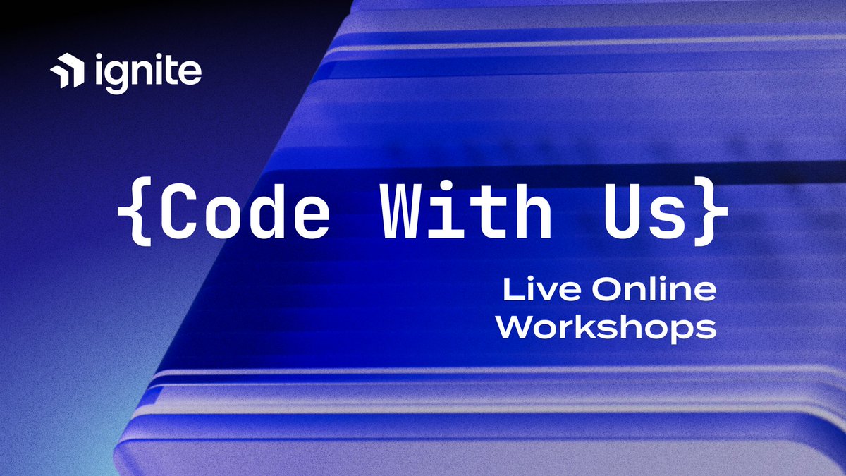 1/ Introducing Ignite Code With Us! Join the first one this Friday! May 3rd at 8am UTC 'How to Create an Ignite Wasm Chain and Use Your First CW20 on Your Own L1 Chain' 👉meet.google.com/avm-fcqh-wvd