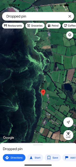 @NeilReid81 Ironically, looks like the last Google Earth pass over Lough Neagh must have been last summer..? 

#loughneagh