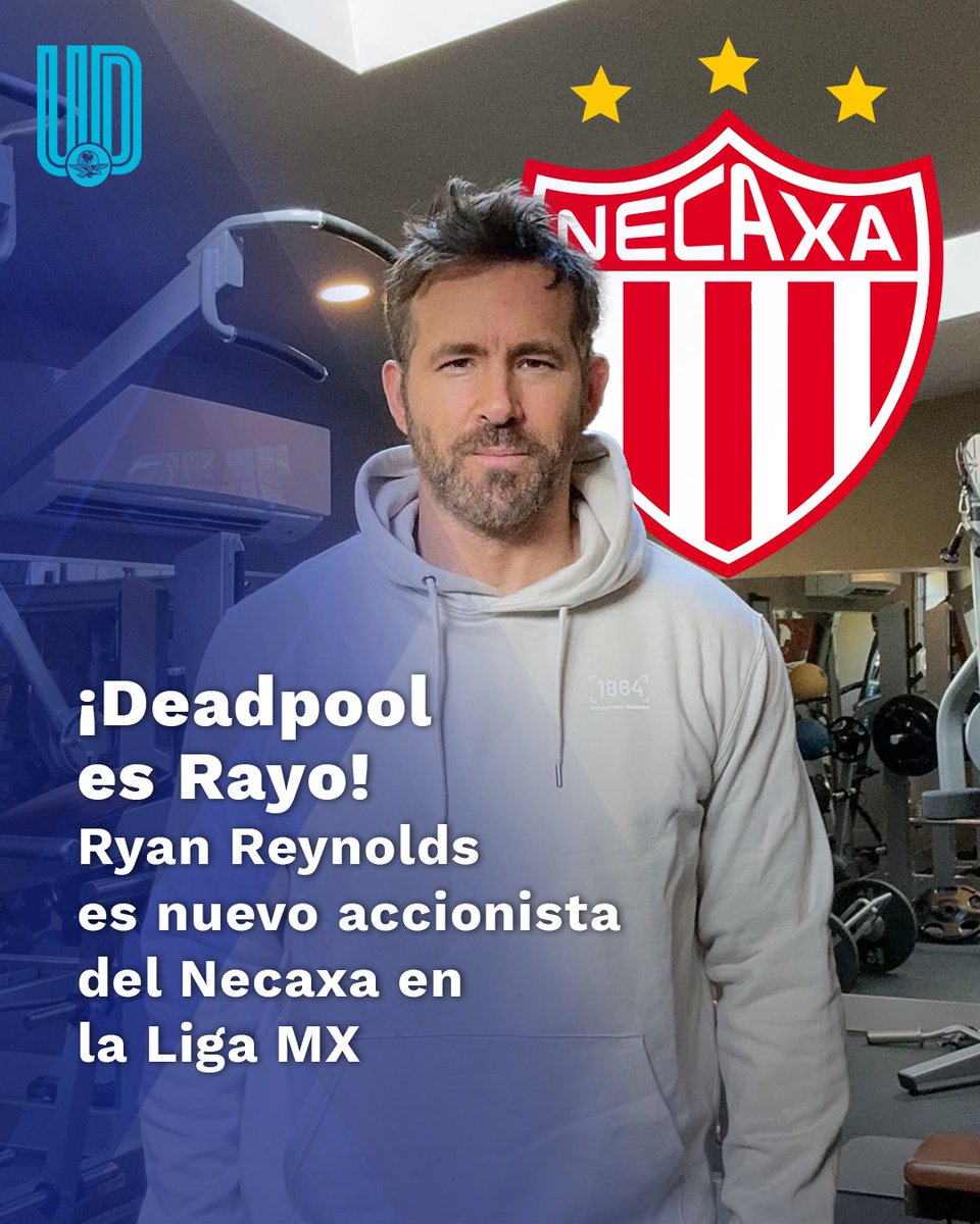 ⚽️ Ryan Reynolds es nuevo accionista del Necaxa en la Liga MX tinyurl.com/2dfotvny