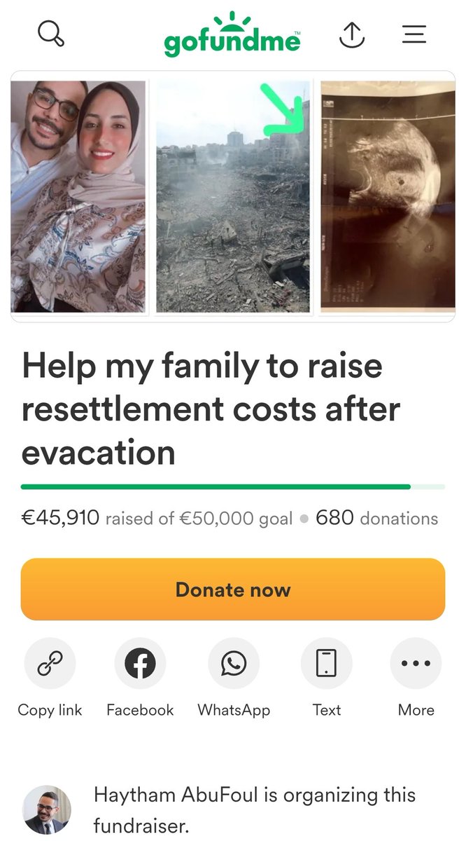 Haytham's fundraiser only has ~4000 euros left to raise resettlement funds for the family in Egypt!! gofund.me/816e4c3ea