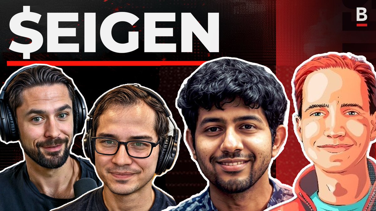 Bankless's tweet photo. LIVESTREAM -- $EIGEN Announcement 🪂

w/ @eigencloud Founder @sreeramkannan & @eigenfoundation Director @rjdrost

Covering everything you'll want to know starting at 4pm EST ⏰

Set a reminder below 🔔👇