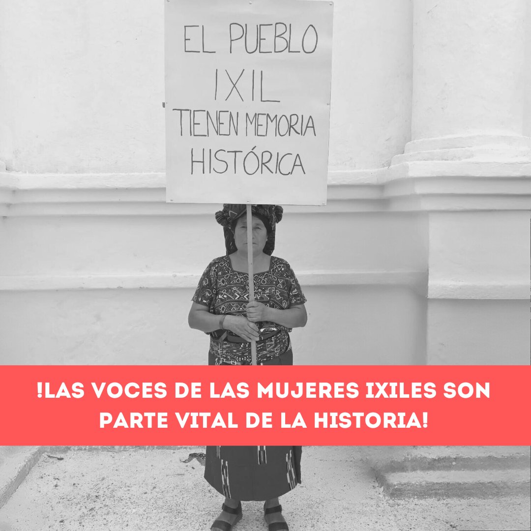 ✊🏽🌹!Sus voces no serán calladas! Nos unimos en solidaridad con la AJR, las mujeres Ixiles y Pueblo Ixil en la búsqueda de la dignificación de las víctimas, justicia y no repetición de crímenes que usan a los cuerpos de las mujeres como objeto de dominio y control de los pueblos