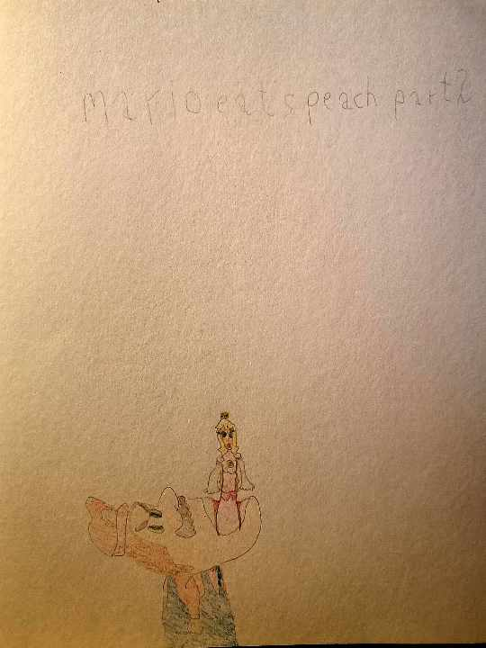 this mario eats peach part 2. #mario #plumber #peach #princesspeach #princess #princesstoadstool #toadstool #drawing #art #sketch #pencildrawing #pencilsketch