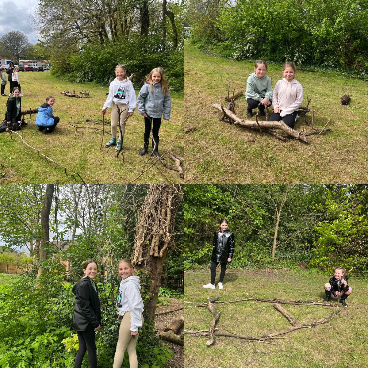 In Forest School this afternoon, 5B worked in a team to create their Viking longships. We worked hard to bring our plans to life, remembering key features of a longship such as that it is long, narrow and has a dragon’s head at the front!🐲🛶