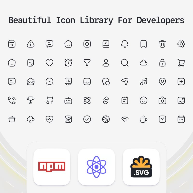 masumparvej_'s tweet photo. Most Beautiful Icon Library For Developers!

- 27,000+ beautiful icons
- 3,800+ free icons for commercial use
- Available in SVG, React, React Native, npm, CDN and more

→ https://t.co/ZA3EwDU2sU