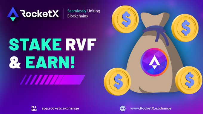 Pleased to share that 10M $RVF tokens are staked within 2.5 hrs🎉

⏳Watchout for the next staking announcement

Follow Twitter & join Telegram announcemnets to stay up to date with the project:
t.me/RocketXexchang…