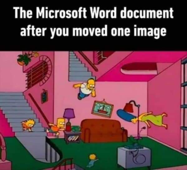 Report writing: 2 hours to produce 50 pages of content 38 hours of knife fights with MSFT Word to make it look like it wasn't written by a pack of feral raccoons