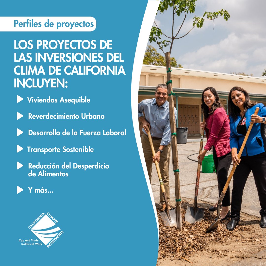 ¿Quiere ver cómo #CAClimateInvestments ha marcado la diferencia en comunidades a lo largo de CA? 🌎 Visite nuestra página de Perfiles de Proyectos para leer historias sobre nuestros inspiradores beneficiarios. Bit.ly/ProjectProfile…