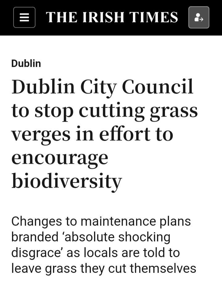 The lazy bastards in @DubCityCouncil are refusing to cut the grass around Dublin  yet they are still collecting the House tax.

Somebody must by making a fortune from this 'rewilding' scam that is turning Dublin into a shithole.

#NoToRewilding

archive.is/89mW5