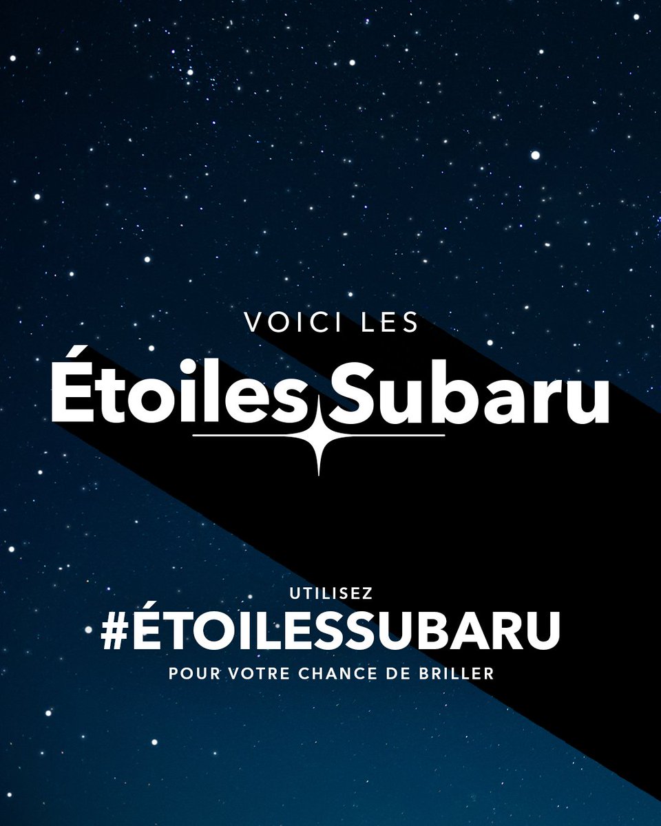 Appel aux fans Subaru! Voici les Étoiles Subaru, une rubrique qui vous présente chaque mois une histoire inspirante. Les Étoiles Subaru reçoivent des prix et leur histoire apparaît dans nos médias sociaux. Pour une chance de briller, partagez votre histoire avec #ÉtoilesSubaru.
