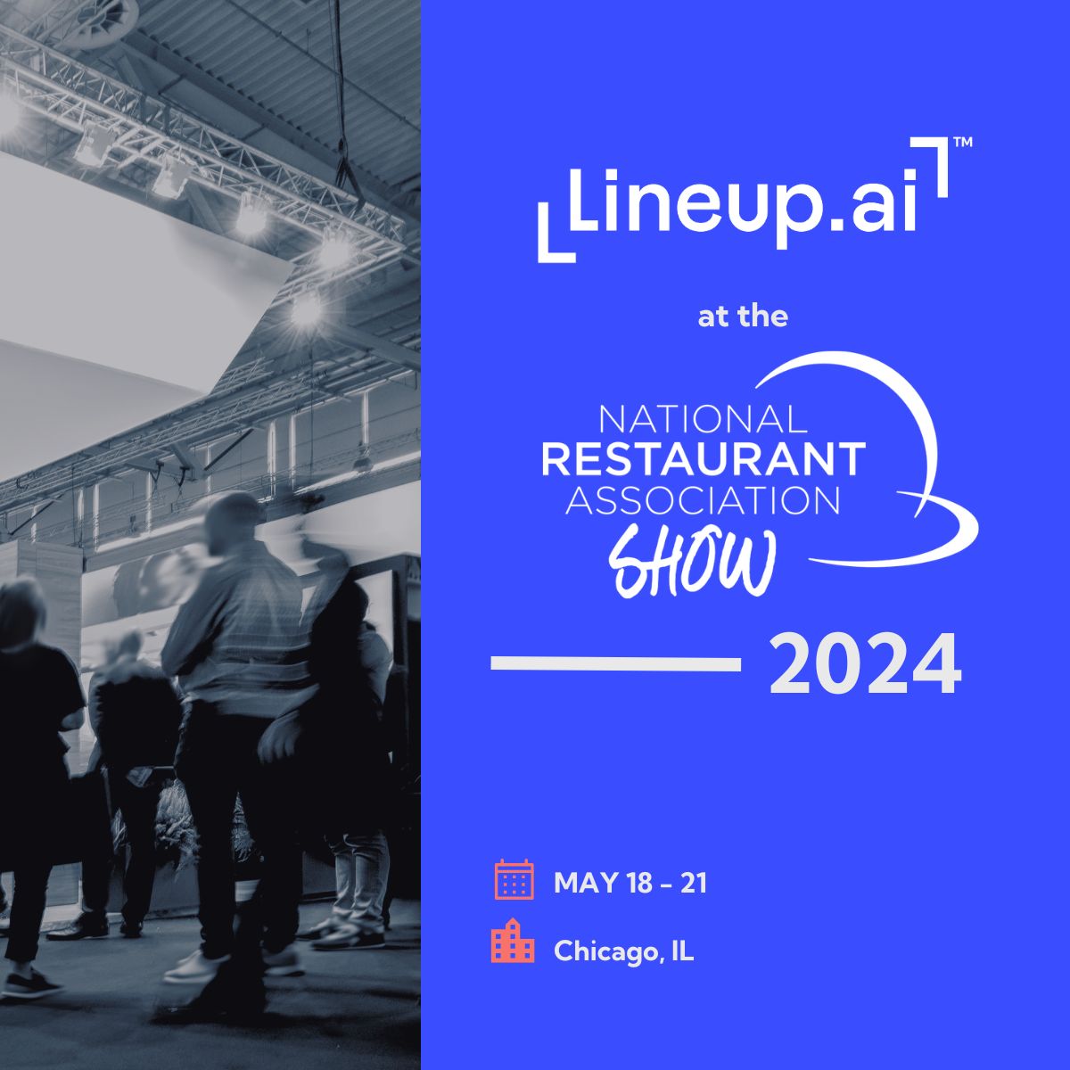 It's coming! One of the biggest shows of the year, the National Restaurant Association Show 2024 in Chicago! We are beyond excited to talk to everyone about all of the cool things our team is working on. See you there!

More info: buff.ly/4diWvOT

#2024RestaurantShow