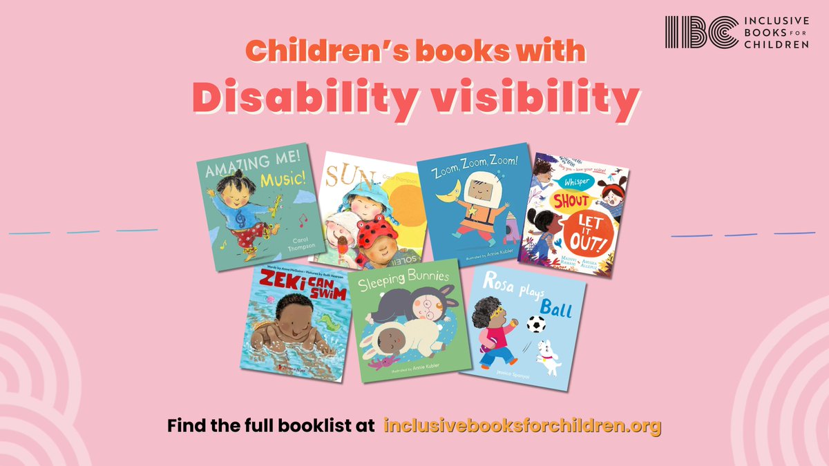 Check out our Disability Visibility booklist for the littlest readers aged 1-3! 🍼📚👶 These books are all about children having a brilliant time! In each story, at least one character has a visible disability. Find the full list on our website. inclusivebooksforchildren.org/collections/1-…