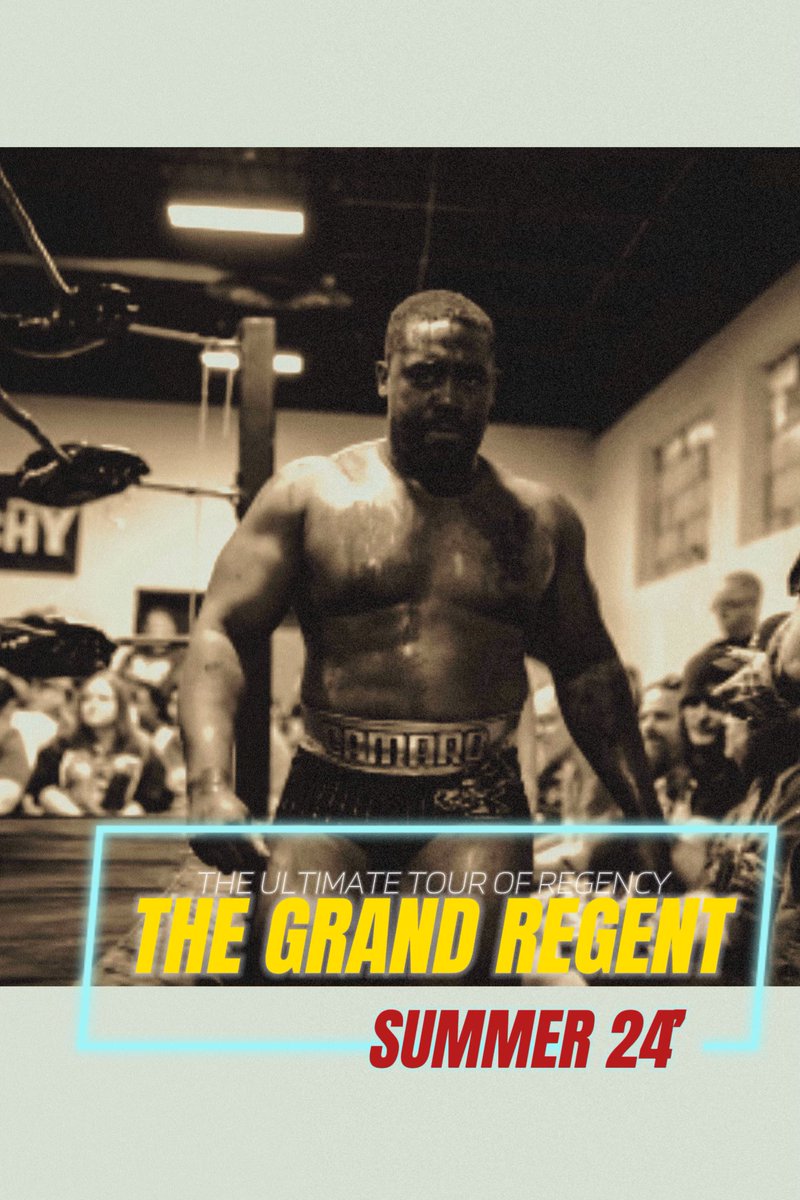 THE ULTIMATE TOUR OF REGENCY

5/4: <a href="/PWEpic/">Pro Wrestling Epic</a> 
5/10: <a href="/fountaincitypro/">Fountain City Pro</a> 
5/18: <a href="/TrailblazerGold/">Trailblazer Championship Wrestling</a> 
5/25:  <a href="/Zero1USAcom/">Zero1 USA</a> 
5/31: <a href="/stlanarchy/">St. Louis Anarchy</a> 

5/11 is still open and would love to fill 👊🏾

📫: bookcamarojackson@gmail.com