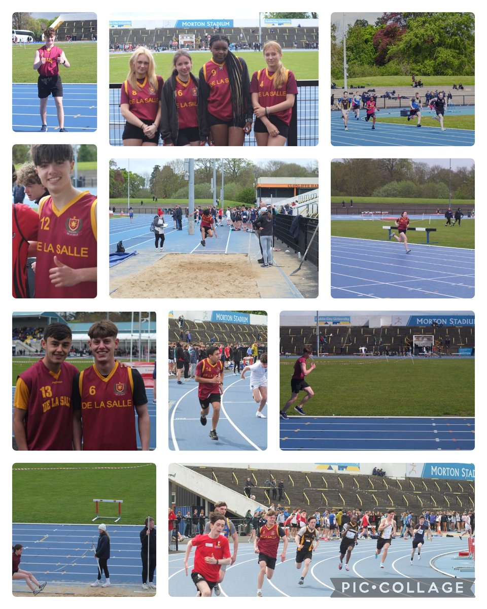Our Athletes made the trip to Santry to take part in the East Leinster Schools Athletics Meet 🎽👟🏃🏼‍♀️well done to our Athletes who took part in 100m/200m/800m/3000m, Relay and Long Jump 👏🏼 well done for representing our school so well 👏🏼 we return again on Wednesday #WeAreSalle