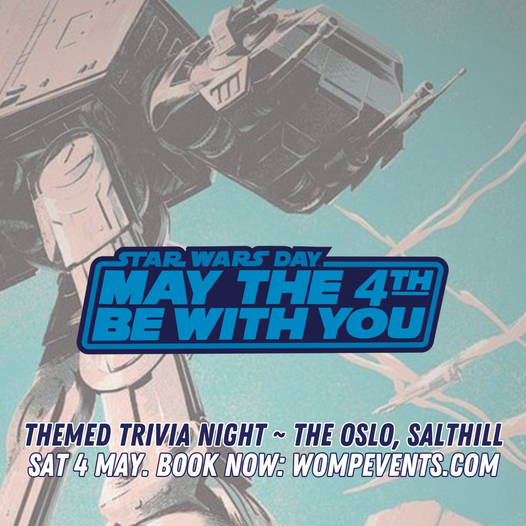 This Saturday is #MayThe4thBeWithYou If you're in Galway, we have your celebrations sorted with a fully-themed #StarWarsDay Quiz. Full info: eventbrite.ie/e/star-wars-qu…