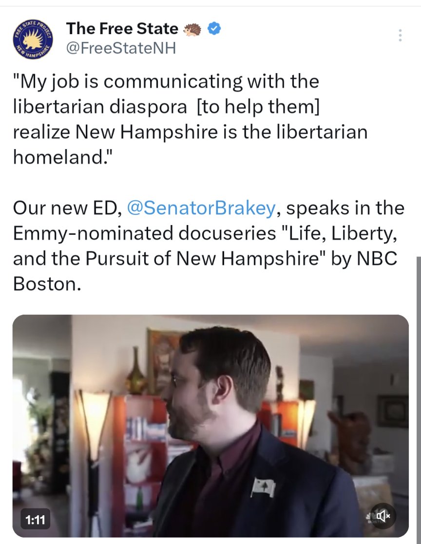 Funny considering he doesn't even live in NH himself #NHPolitics #FreeHateProject