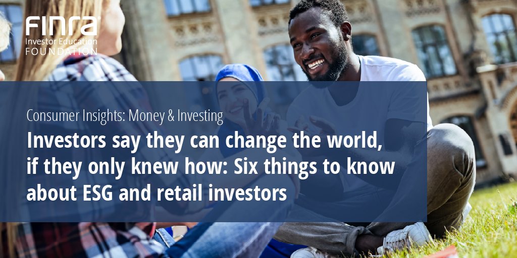 Most retail investors believe investing is a way to make positive change in the world. 

Check out our study with @NORCNews exploring retail investors’ perceptions and experiences regarding Environment, Social and Governance (#ESG) investing. ▶️ bit.ly/3rHA6VF
