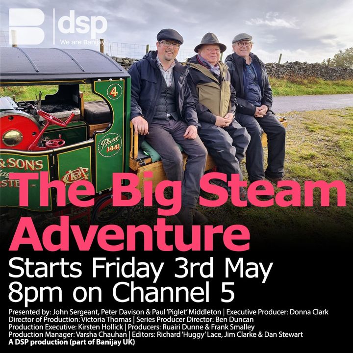 The Ratty is back on the big screen! 🚂🎥 We're delighted to be featuring in the new series of 'The Big Steam Adventure', airing on Channel 5. We'll be featuring on the first episode, airing this Friday at 8pm 😀