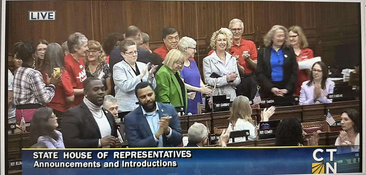 AARPCT's tweet image. Thanks to @CTHouseDems &amp;amp; @cthouserules for passage of HB5001, an important bill for improving home and nursing home based care in CT! Our volunteers loved being there for the bipartisan effort spearheaded in the Aging Committee &amp;amp; prioritized by @MattRitterCT. Senate vote up next.