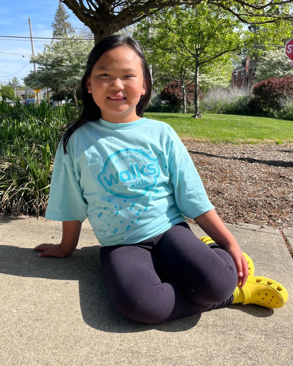 Want to look as cool as Elena? Register for Cincinnati Walks for Kids, presented by @GAIGroup, and you'll get this sweet shirt & be a part of our largest community fundraiser. Join us May 18 at Great American Ball Park for a day of celebration and hope: cincywalks.org