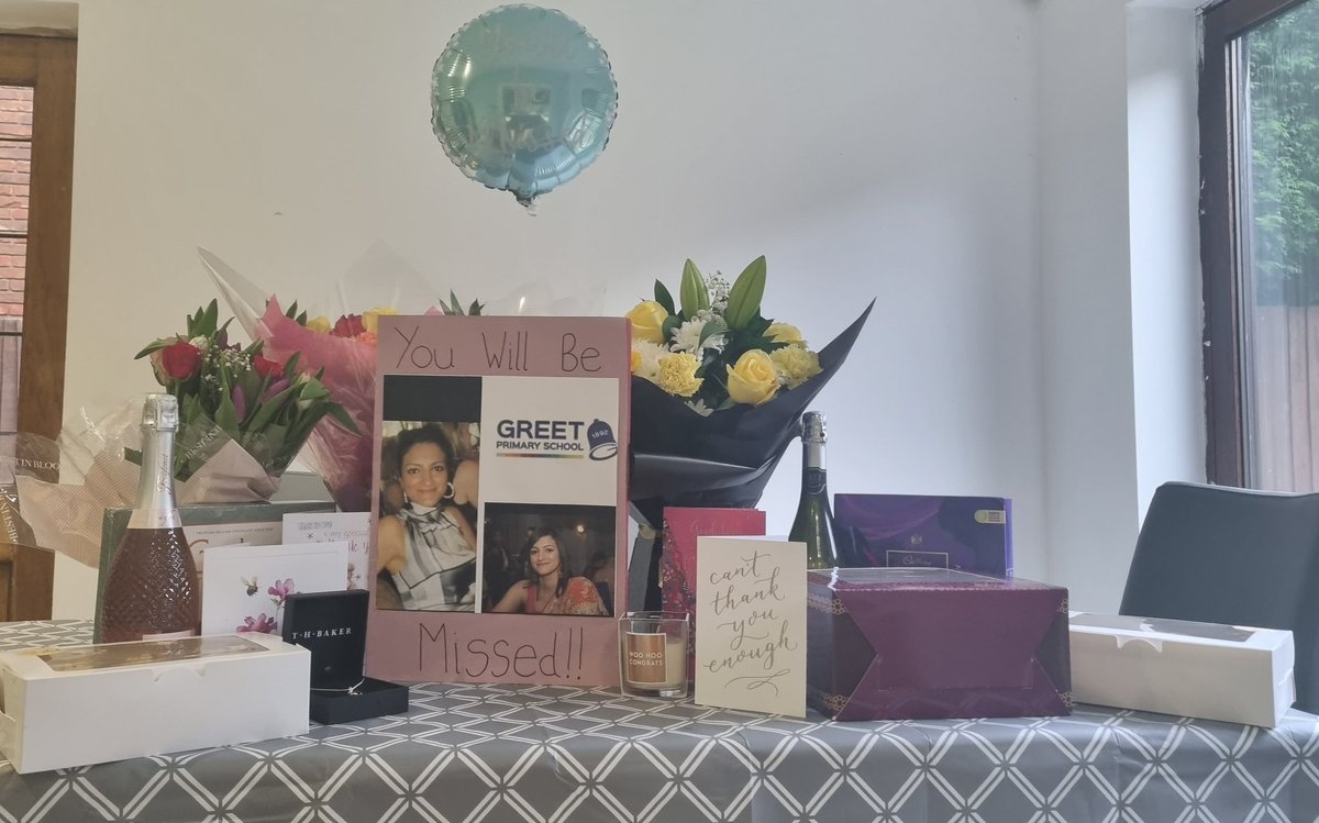 Thank you to everyone @GreetPrimary for an amazing send off. I feel very loved! #EndOfAnEra