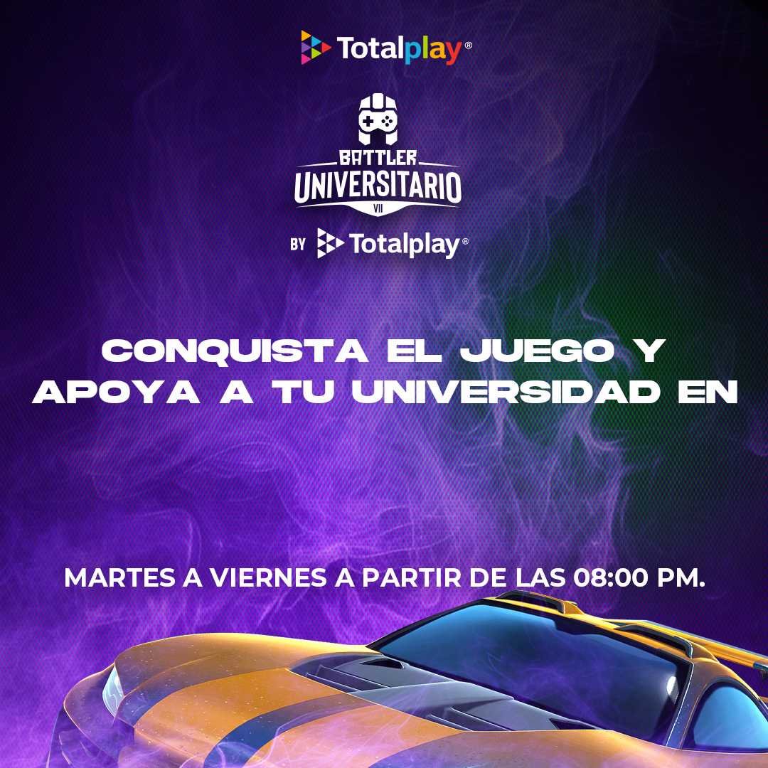 ¡Mejora tus habilidades y celebremos a victoria de tu universidad! 🚀 Sigue los streams a las 8:00 pm de @battleresports y únete a la batalla. 💥 m.twitch.tv/battleresports…