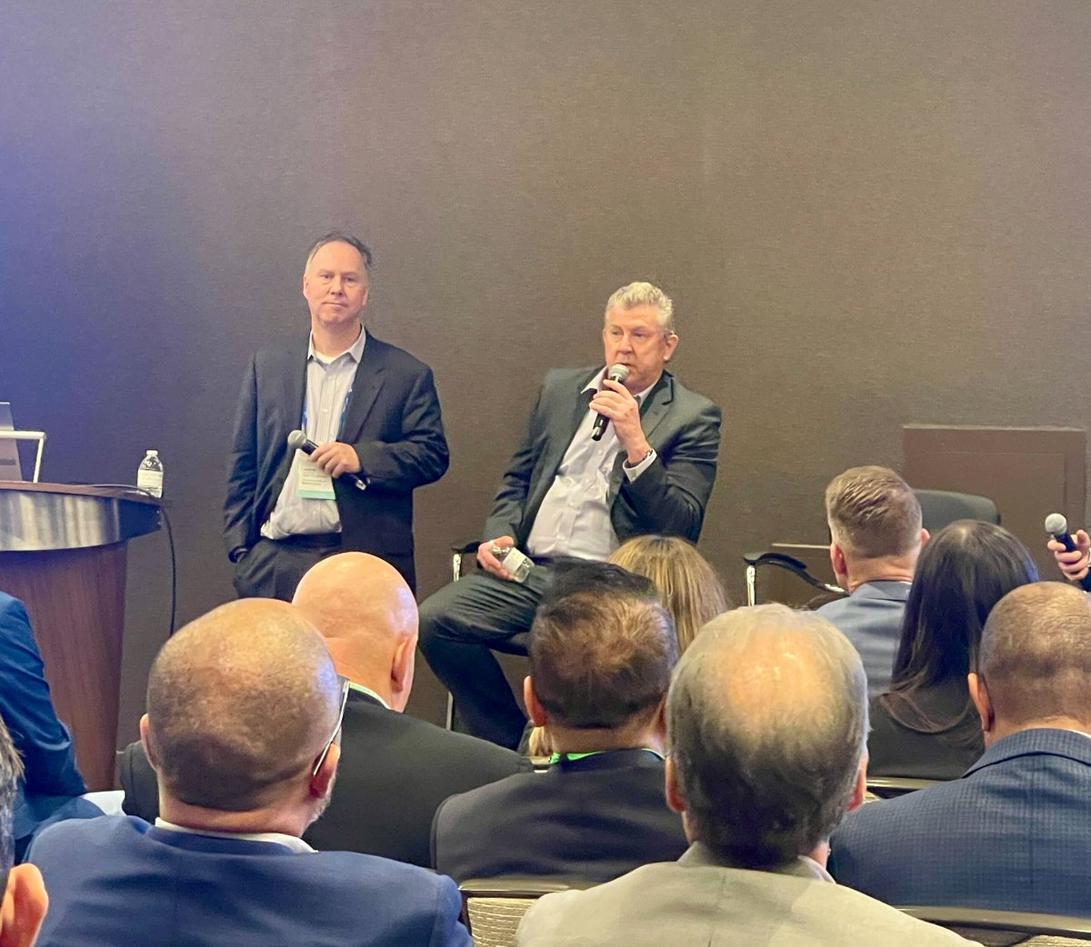 During a #NASCIO24 Midyear panel, @MassEOTSS CIO Jason Snyder and @WaTechGov CIO Kehoe discussed how their #GovIT agencies are testing #AI use cases, including #IdentityManagement and #translation.