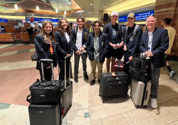 We had some Firebirds representing Eastmark HS at the DECA International Conference (ICDC) in California. They earned this opportunity by collaborating and working with students throughout the United States. These Firebirds are truly putting their 'MARK' on the nation!