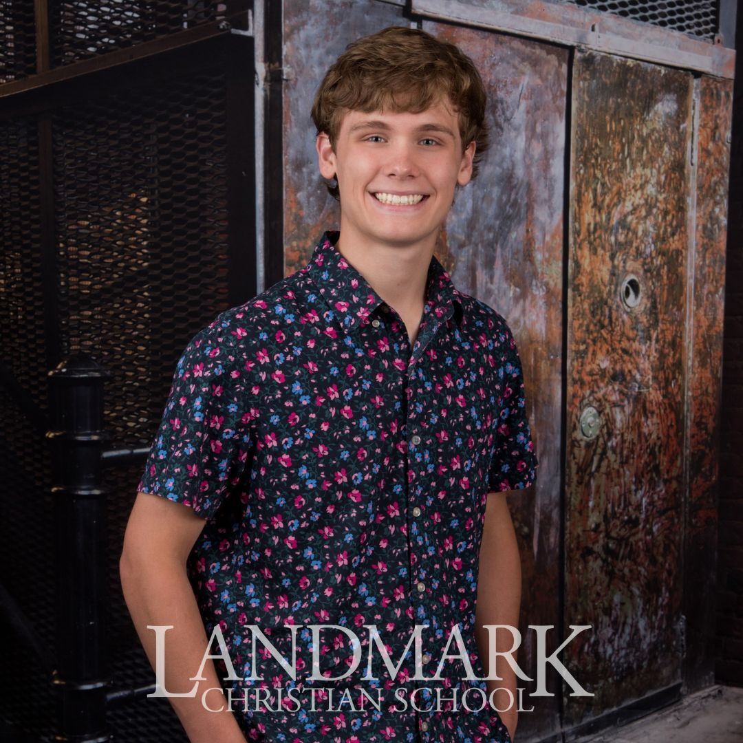 SENIOR SPOTLIGHT: Asher Davenport Asher's proudest accomplishment during his time at Landmark is becoming the school mascot. Asher's plans after graduation are to go to Impact 360 and pursue God.
