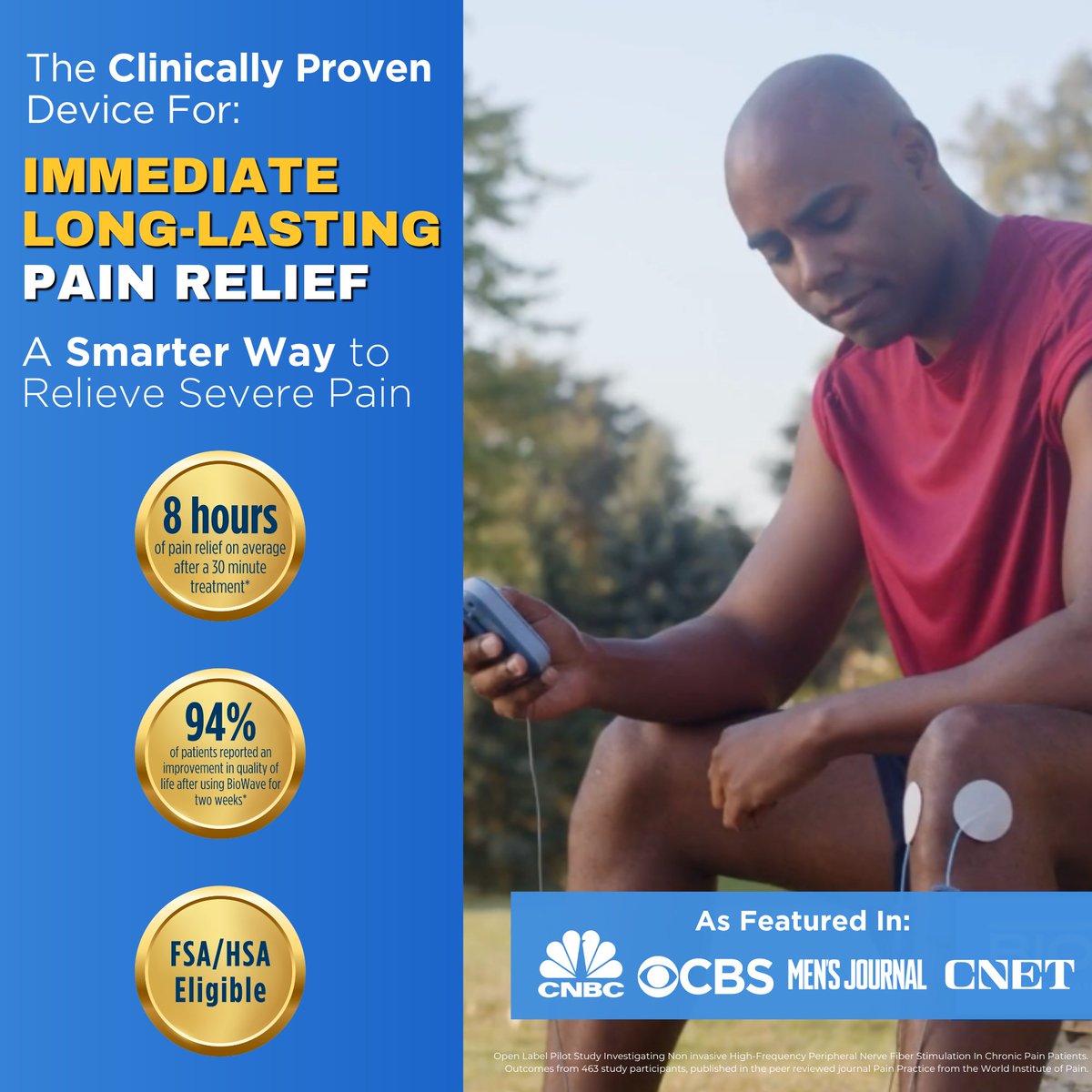 BiowaveCorp's tweet image. Did you know that BioWaveGO is FSA/HSA eligible? Use your FSA/HSA dollars towards drug-free pain relief! hubs.ly/Q02vmXVK0

Important disclaimer information: hubs.ly/Q02vm-YK0 
#BioWave #FSA #FSAeligible #FSAdollars #shopFSA #eligibility #fsaeligibleproducts #taxfree