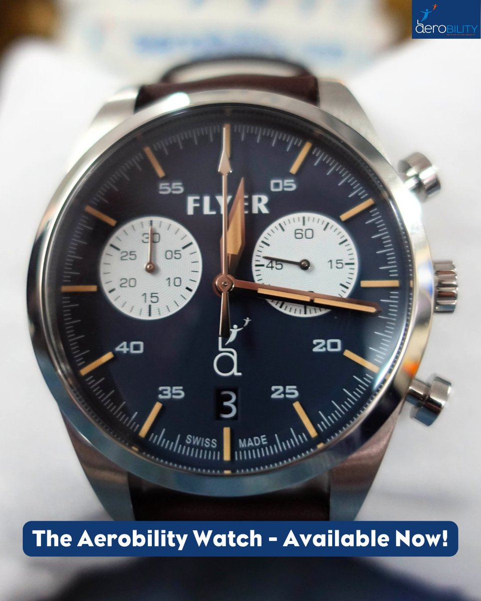 Have you seen the Aerobility watch in partnership with @flyerwatches? 😮 For each Aerobility watch sold, The Flyer Watch Company will generously donate the cost of a flight experience to Aerobility! The watch is available to purchase now at ow.ly/g3n450RmXwV