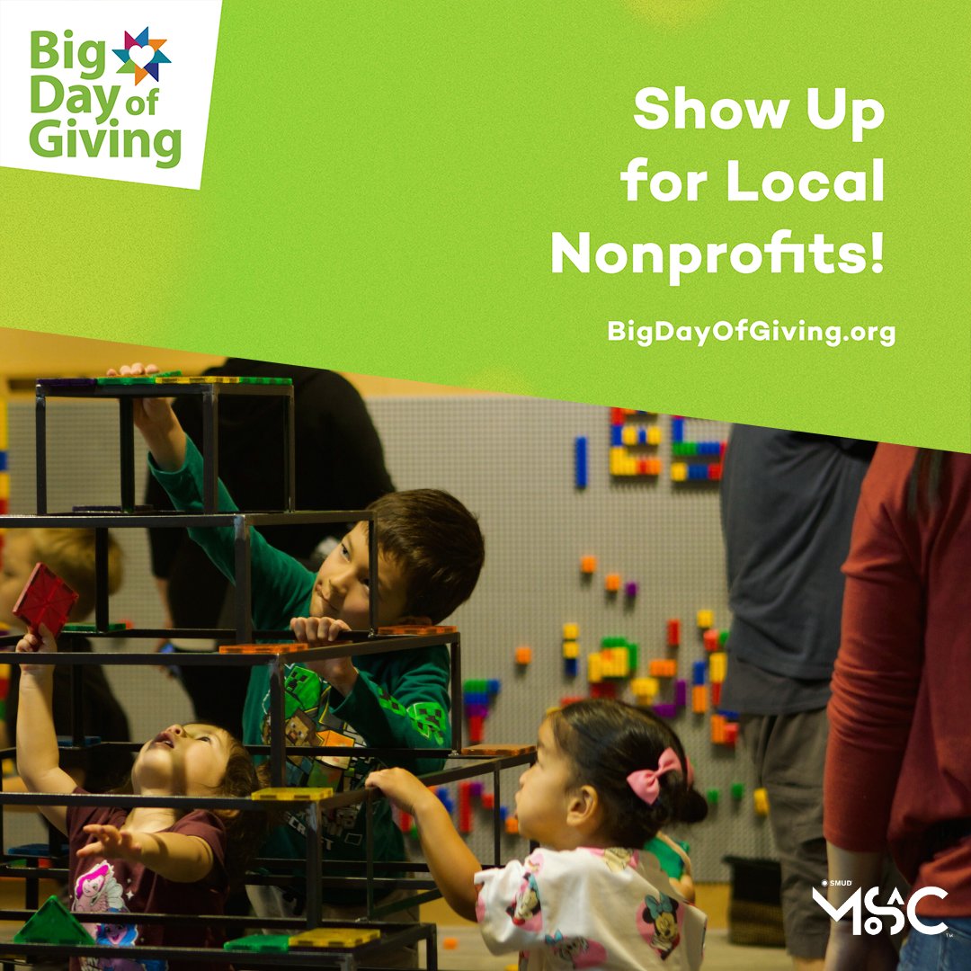 MOSAC Gives Back! 📣 Help MOSAC on Big Day of Giving by supporting community partnerships and programs! bigdayofgiving.org/organization/M… 🌟 Help us reach our goal of $30,000 by May 2 🌟 #SMUDMOSAC #BDOG2024 #BigDayofGiving