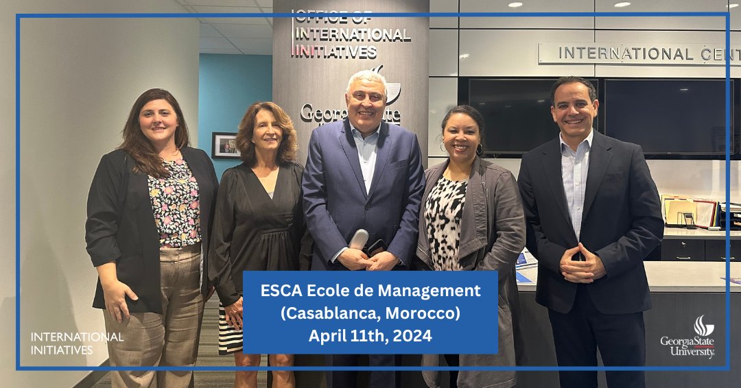 Thami Ghorfi, President of ESCA Ecole de Management in Casablanca, Morocco was hosted by RCB's Associate Dean for International Student Engagement & Partnerships, Dr. Mourad Dakhli; they discussed joint outreach initiatives in Africa in the areas of FinTech, Cyber Security & AI!