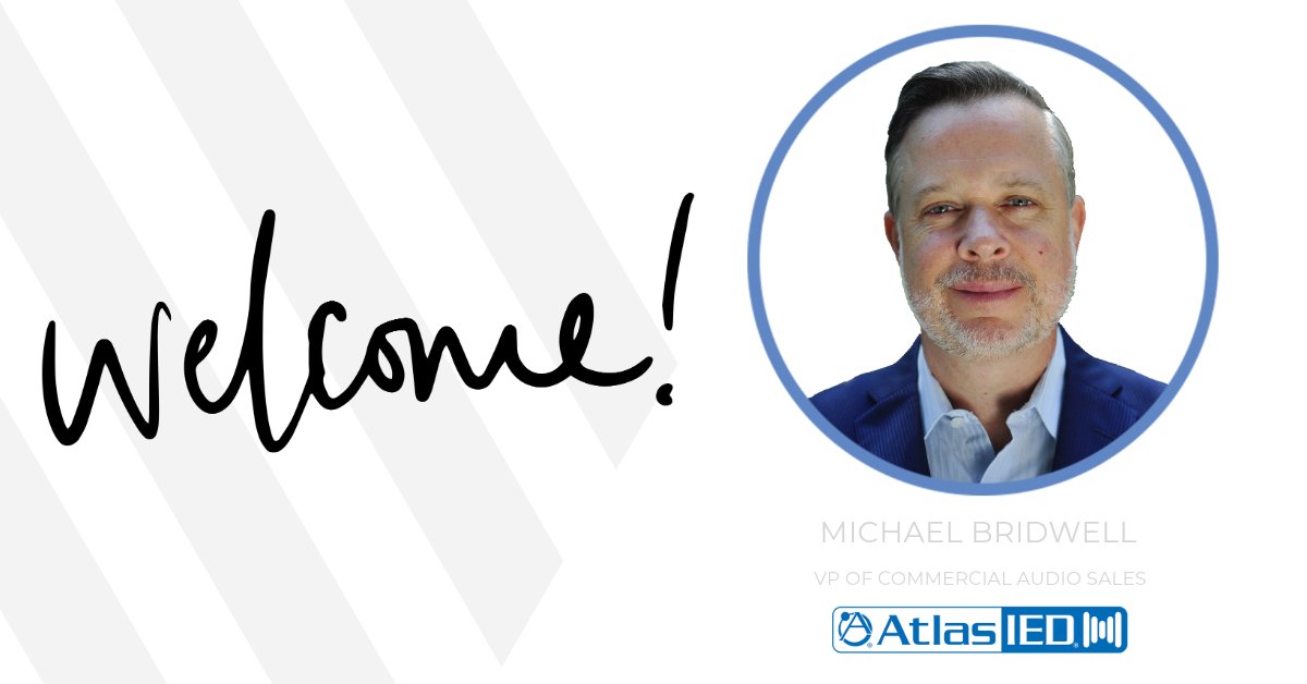 Welcome to the team @mbridwell. Bridwell is poised to strengthen AtlasIED’s growing team at a time of promising industry advancement and expansion. #SoundsLikeSuccess #proav #avnews hubs.ly/Q02vpx2v0