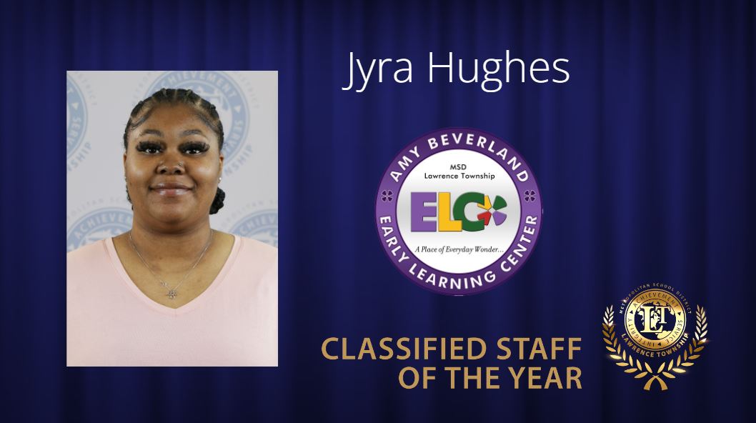 Congratulations the Early Learning Center (ELC) Amy Beverland 2023-2024 Classified Staff Member of the Year, Ms. Jyra Hughes! 🎉 #LTpride