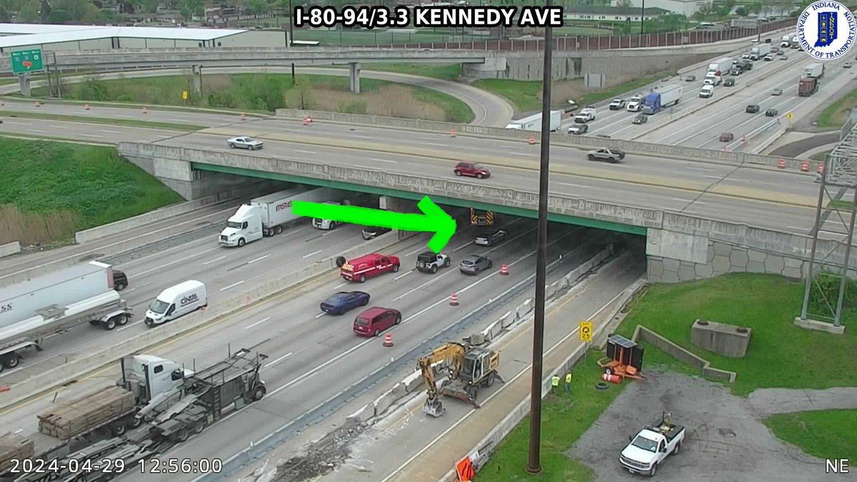 Eastbound 80/94 is heavy from the Bishop Ford Freeway to Kennedy Avenue with this crash in the 2 left lanes. #NWI #ChicagoTraffic @WBBMNewsradio