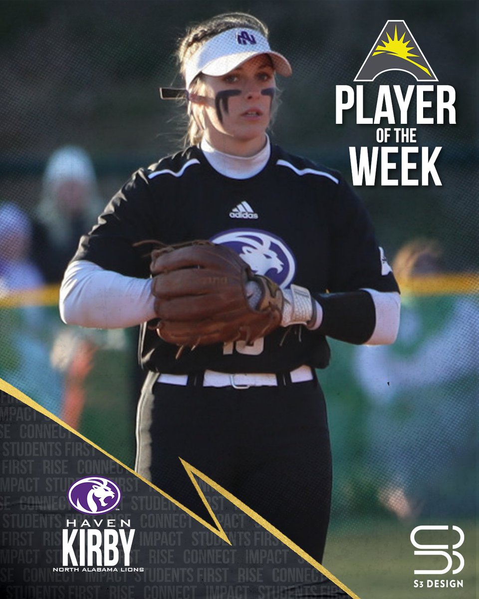 Your #ASUNSB Player of the Week! 🥎⬇️

🟣Haven Kirby, @UNASoftball 

📰 | asunsports.org/news/2024/4/29…

#ASUNBuilt | #RoarLions 🦁