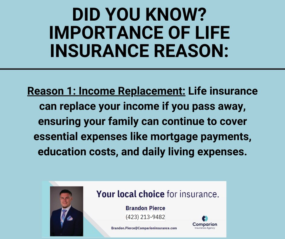 Did you know? The importance of life insurance reason 1! #Lifeinsurance #Lifeinsurancematters #Lifeinsuranceislove
