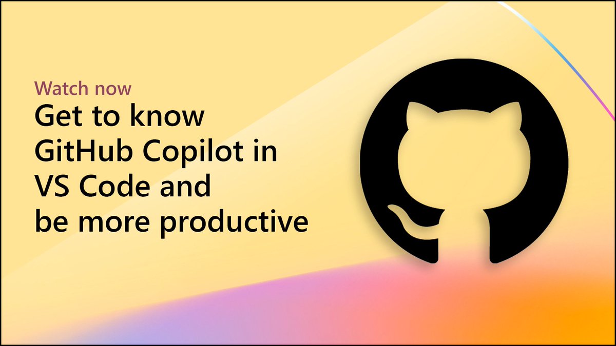 Get to know GitHub Copilot in VS Code and find out how to use it. Watch this video to see how incredibly easy it is to start working with GitHub Copilot: msft.it/6017c4bq7