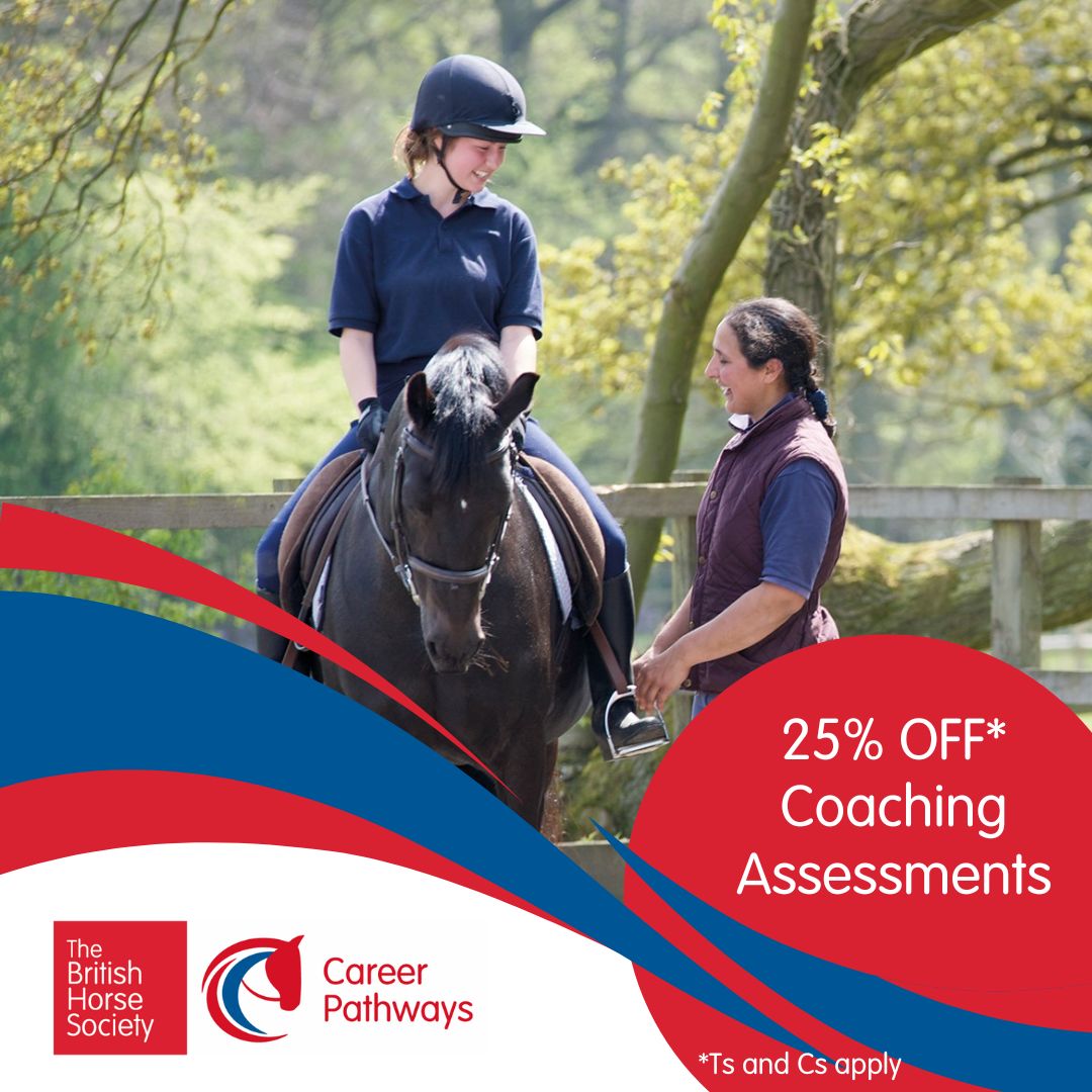 📝 We are celebrating UK Coaching Week with an offer of 25% OFF* BHS Stage 2, 3, 4 and Performance coaching assessments, if you book during this week (29 April to 5 May). Book now 👉 bit.ly/3UC6urg #ThanksCoach #UKCoachingWeek *Terms and conditions apply