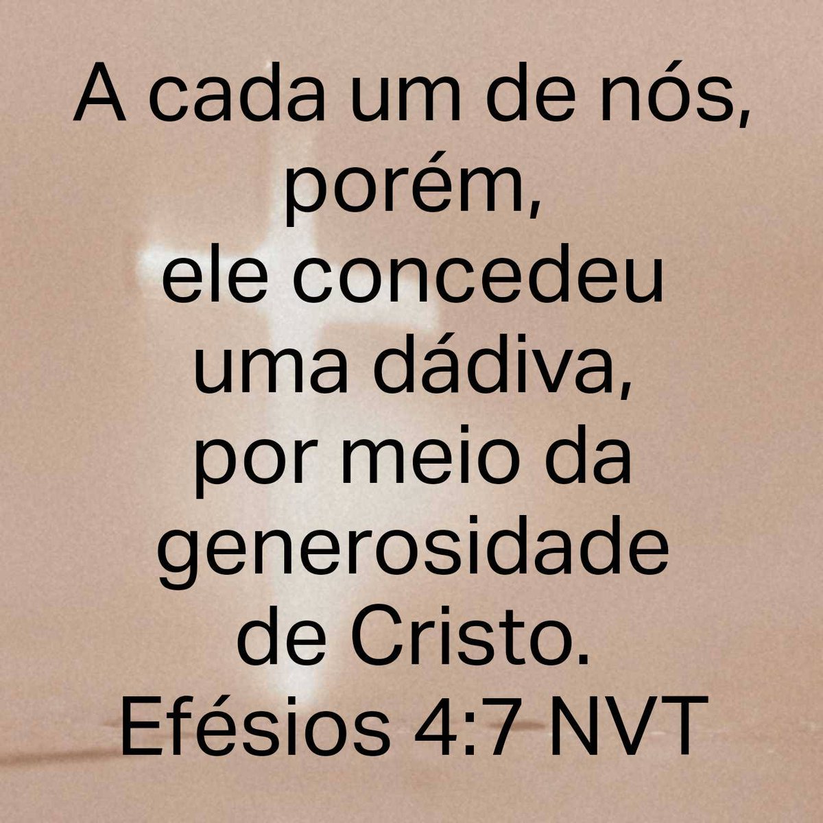 MensageirodaPa6's tweet photo. Efésios 4:7 NVI
A cada um de nós foi dada a graça, conforme a medida com que Cristo distribuiu os dons.

#Ephesians 4:7 NIV
But to each one of us grace has been given as Christ apportioned it.

#Cristo #Christ #Jesus #graca #grace https://t.co/51pQkGSShs