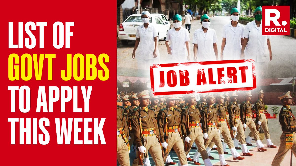 From UPSC CAPF to Indian Navy, Here's the List of Govt Jobs to Apply

watch full video here: youtu.be/YRDipXPPhGo?si…

#UPSC #UPSCPrelims2024 #upsc_scam #upscholarship #upscresults #upsc2023 #CAPF #GovtJobs #jobseekersSA #jobtribes #Jobs #governmentofindia #jobsreport #education