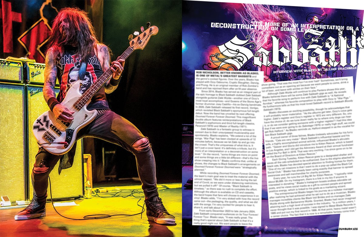 DON'T MISS @zakk_sabbath IN OUTBUIRN #106 ON SALE NOW! Rob “Blasko“ Nicholson tells us all about the band's latest album, Doomed Forever Forerver Doomed. @blasko1313 @ZakkWyldeBLS Choose from 3 autographed bundles: @DragonForce, @NYDrock, and @TwinTemple. store.outburn.com