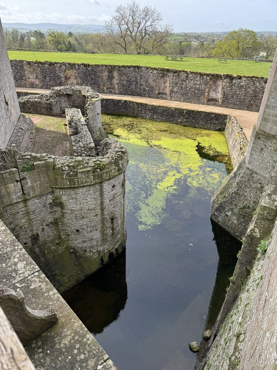 View of the moat at Raglan Castle, Monmouthshire 🏴󠁧󠁢󠁷󠁬󠁳󠁿 #moatmonday #medievalmonday