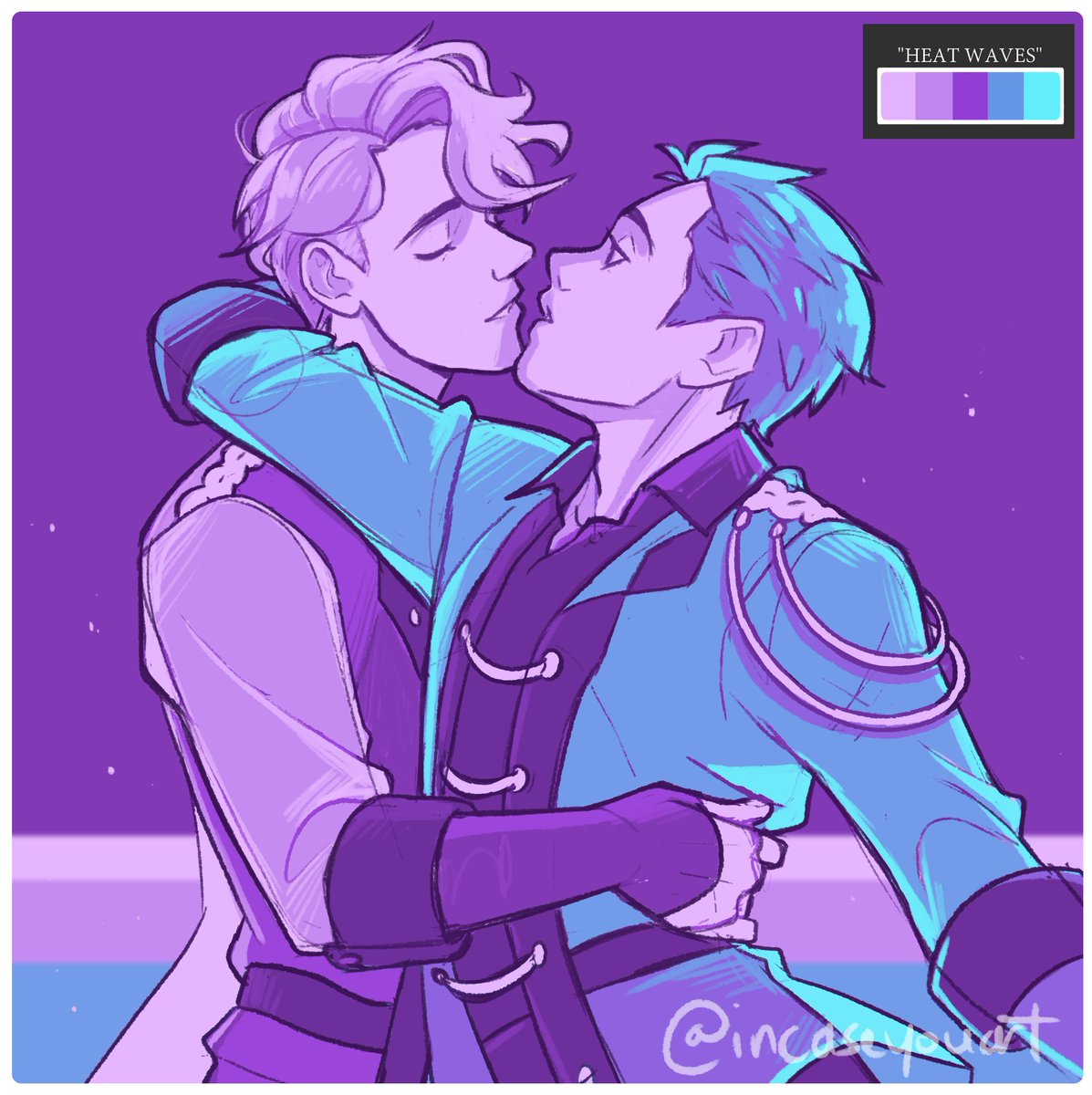Stay close to me~ 

(done for a palette challenge request!) 

#viktuuri #yoi #yurionice