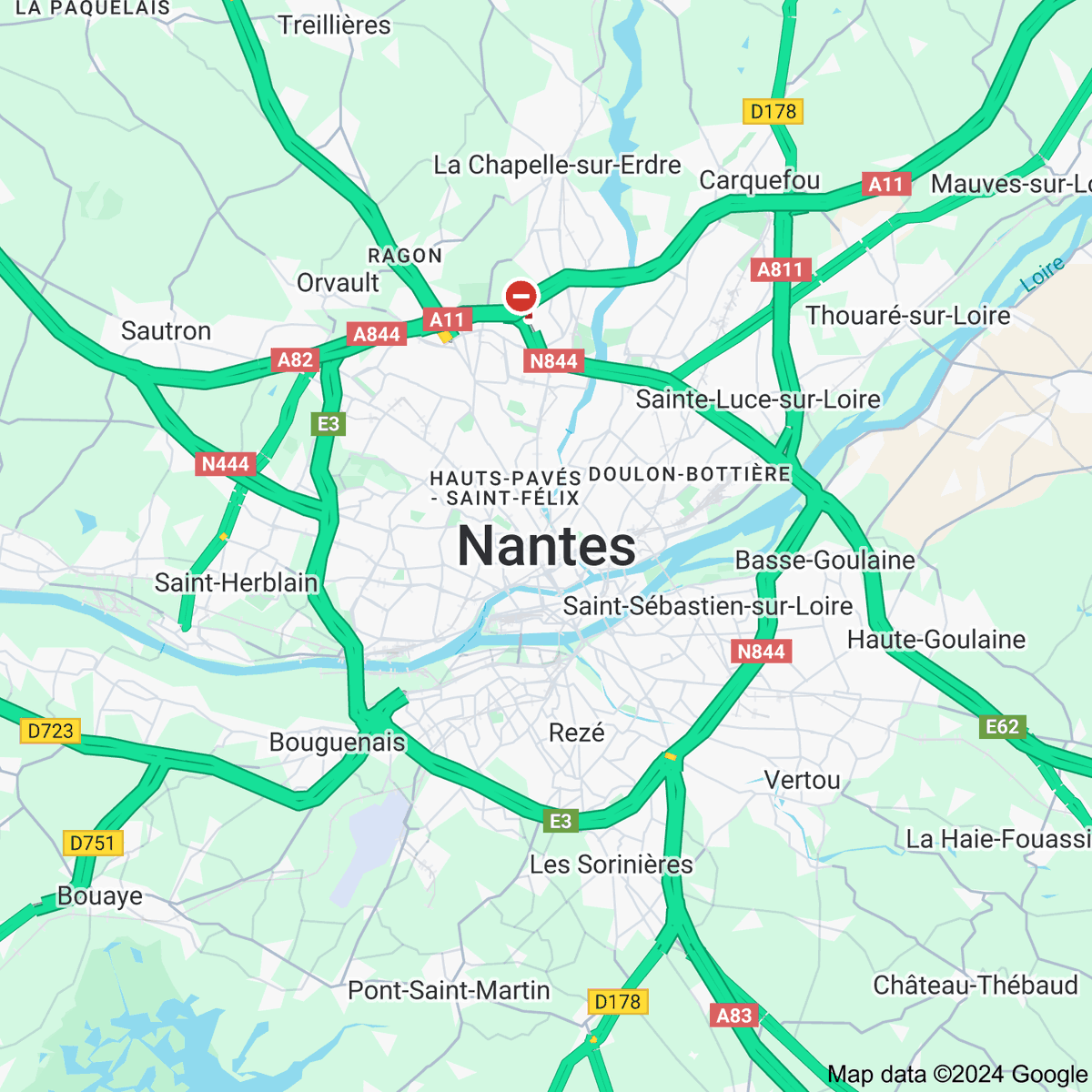 [FLASH 20:00] Trafic routier à Nantes - traficroutier.net/nantes/ #Nantes #NantesPeriph #InfoTrafic
