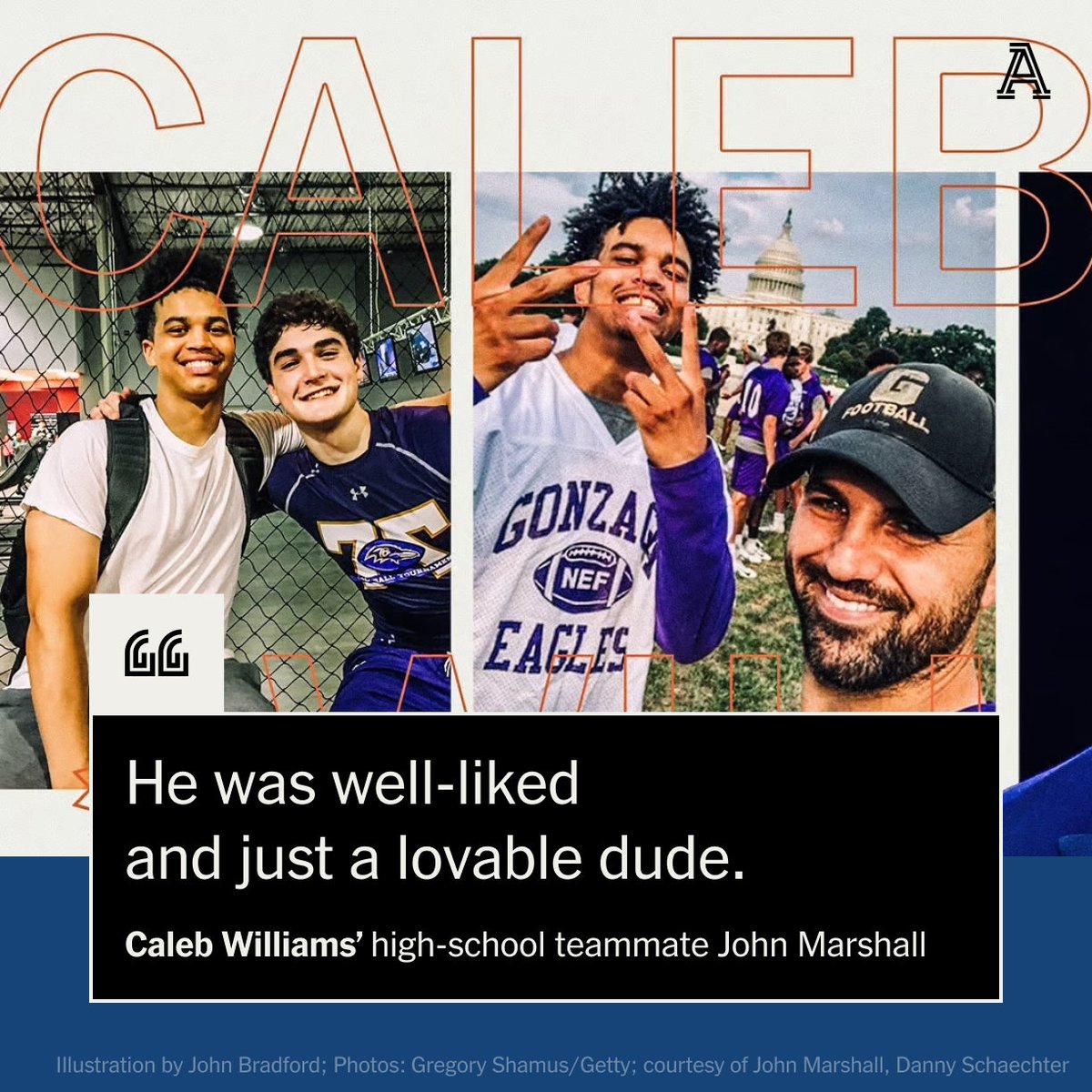 Caleb Williams is different. Newsflash, we know. There's a reason he was the No. 1 overall pick last Thursday. But he's been 𝙙𝙞𝙛𝙛𝙚𝙧𝙚𝙣𝙩 for a long time; since high school, in fact. 📚 @adamjahns theathletic.com/5455790/2024/0…