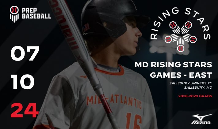 🚨SECOND NEW EVENT Announcement🚨 🔸 MD Rising Stars Games - East 🔸 🗓️ Wednesday, July 10th 📍 Salisbury University 🎓 2028-2029 Grads ⭐️ JUNIOR FUTURE GAMES QUALIFIER ⭐️ Opportunity for younger players to #BeSeen. Request your invite HERE 👇 🔗: loom.ly/J-uAsXA