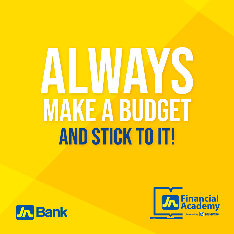 Don’t underestimate the power of a budget helping you meet your financial goals! #FinancialLiteracyMonth #JNCares